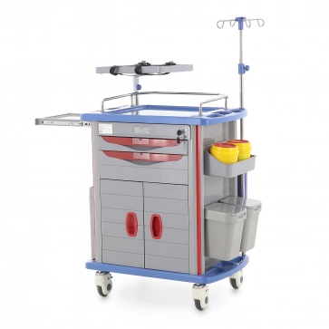 Тележка медицинская MED-MOS ЕТ750-02 ТМ-002АН-00 серый - 5